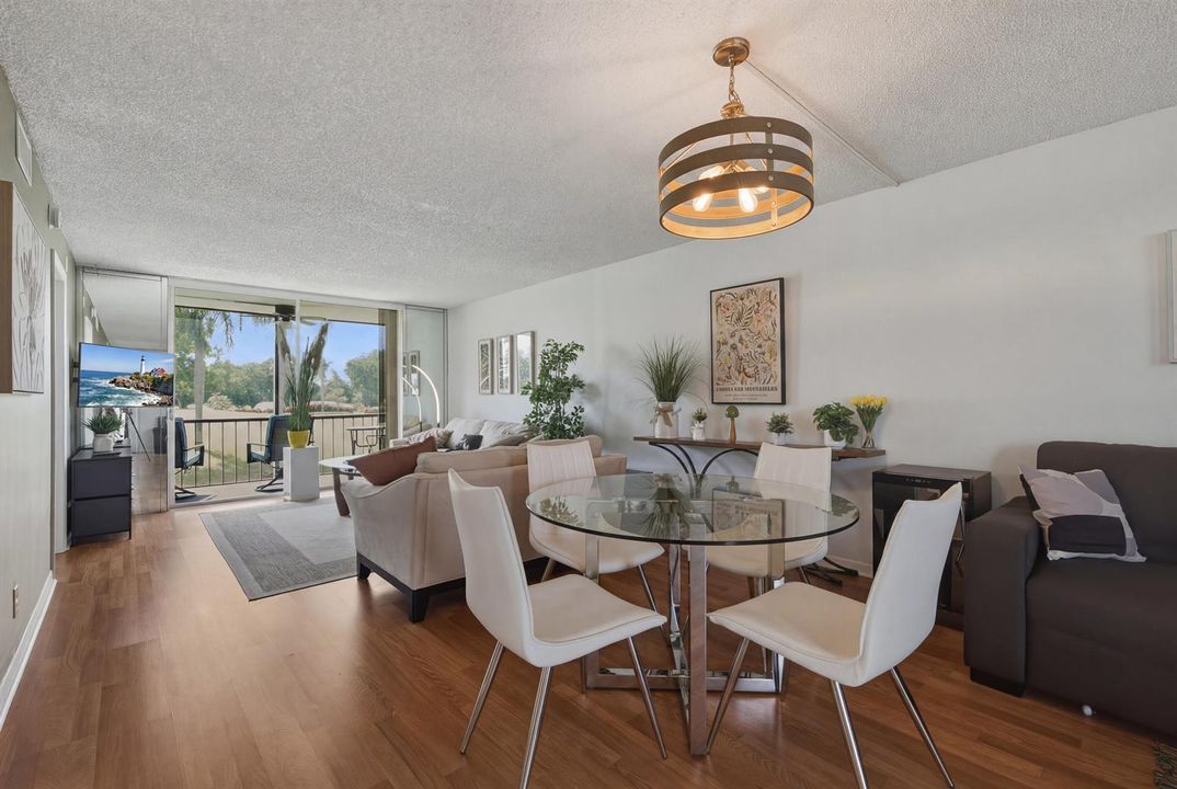 3. Dining Living Room Balcony