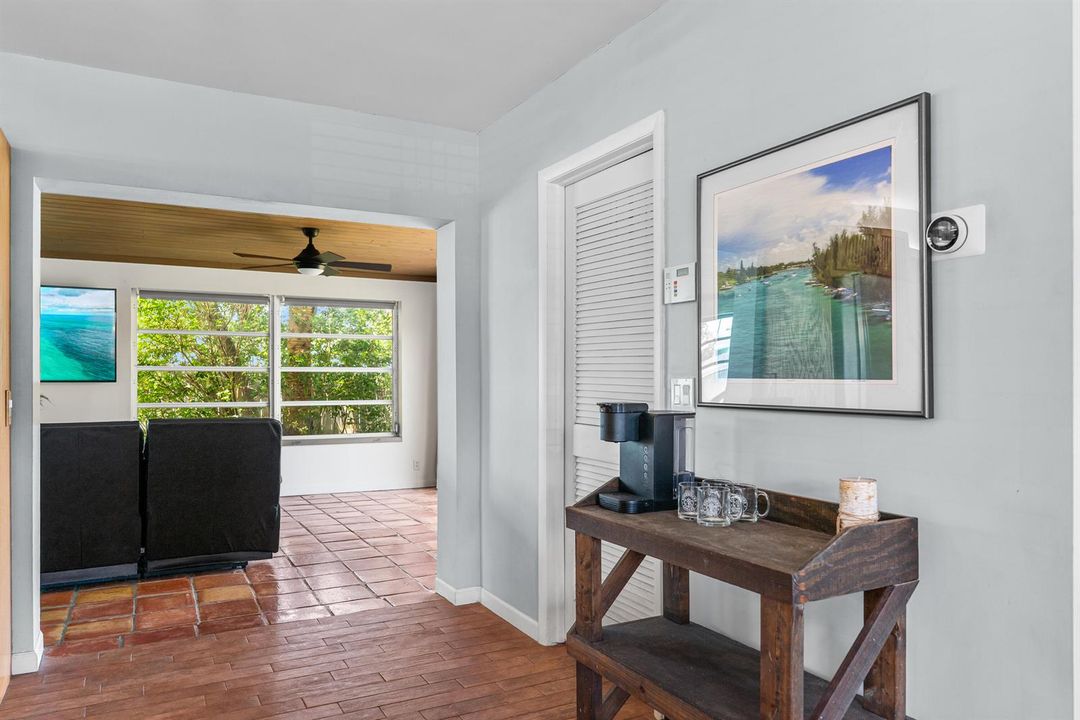 Entrance to TV room