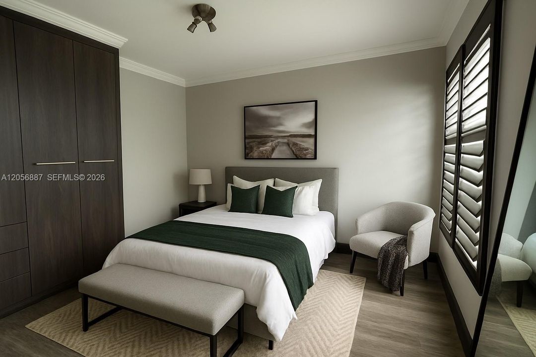 staged second bedroom