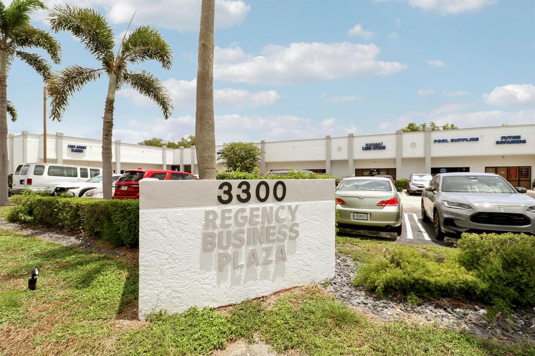 Address Sign for Regency Bus. Plaza