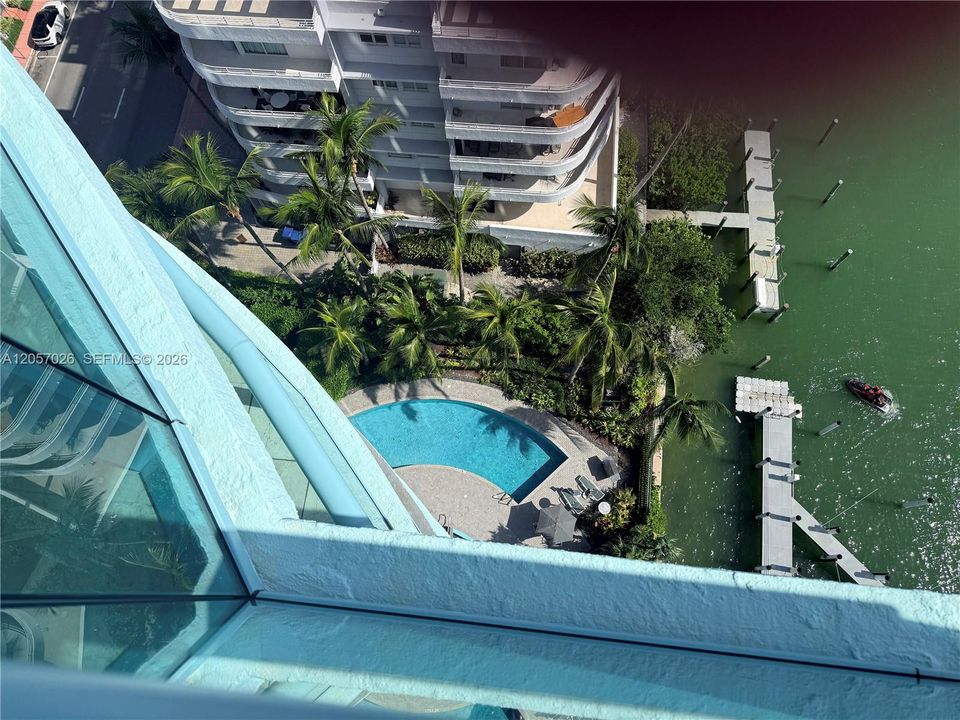 Pool view from unit