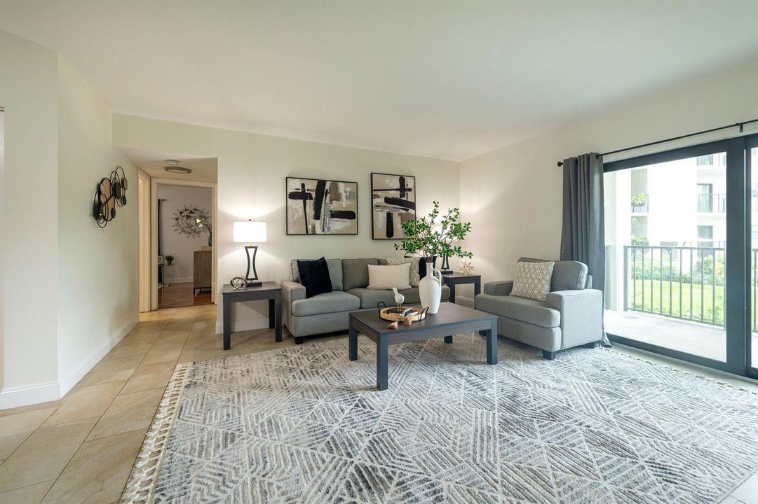LIVING ROOM VIEW FROM ENTRANCE DOOR