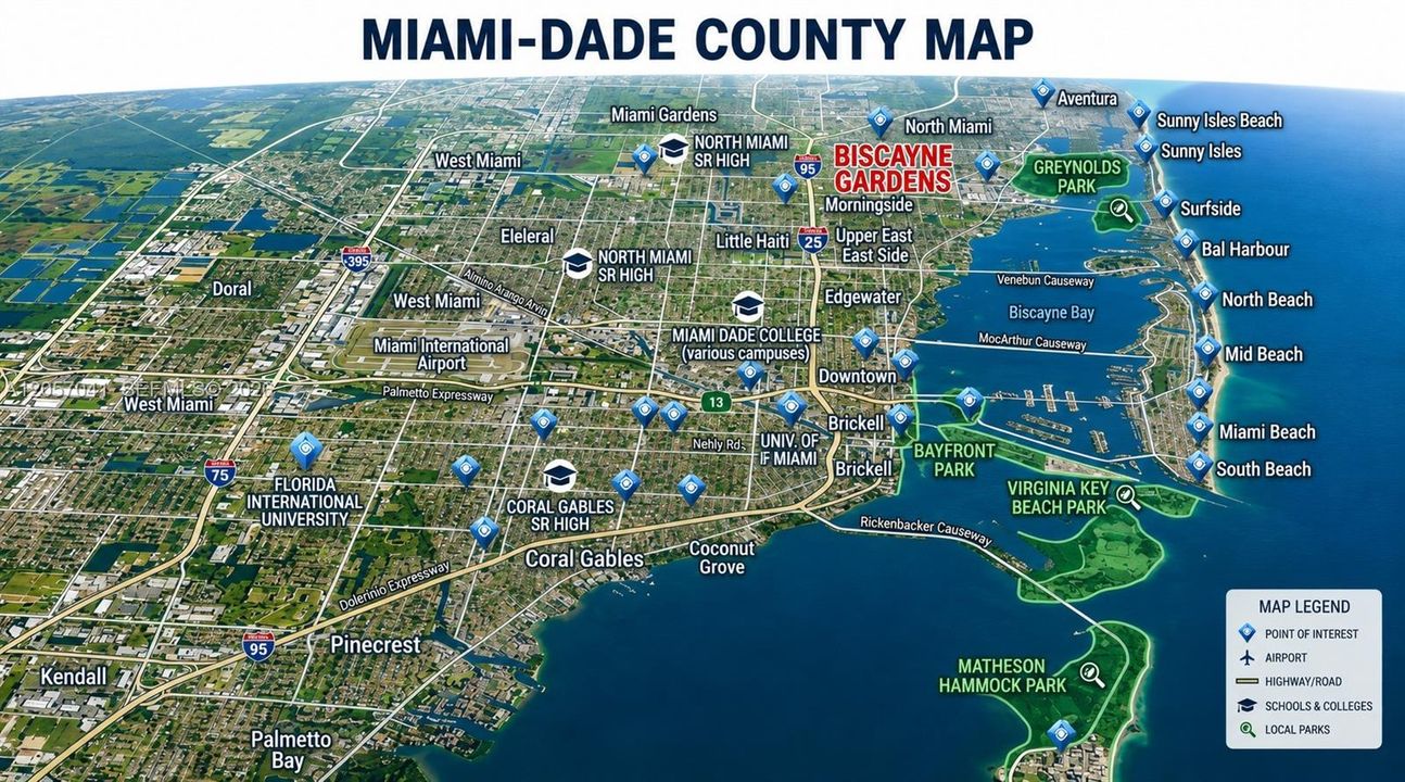 Miami-Dade map