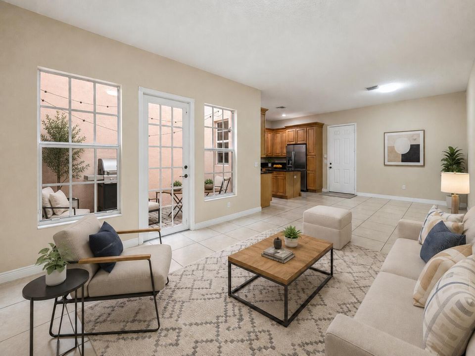 Living room Virtually Staged