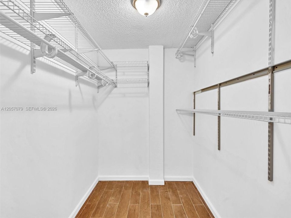 Primary walk-in closet
