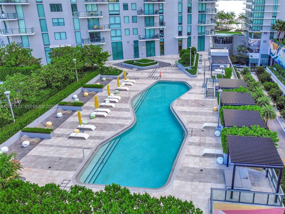 Lower level pool