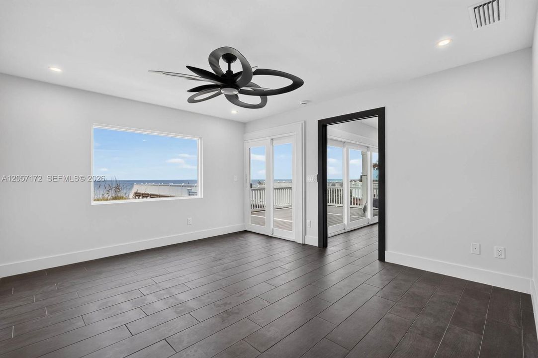 Main level bedroom and master bath