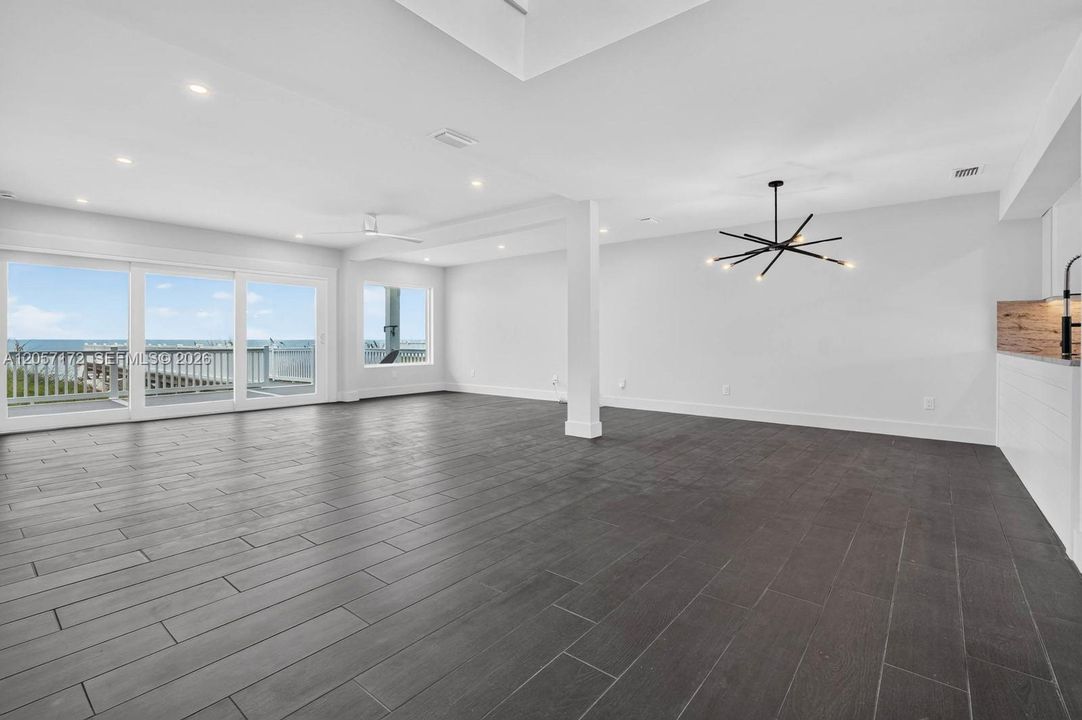 Living & dining with ocean view