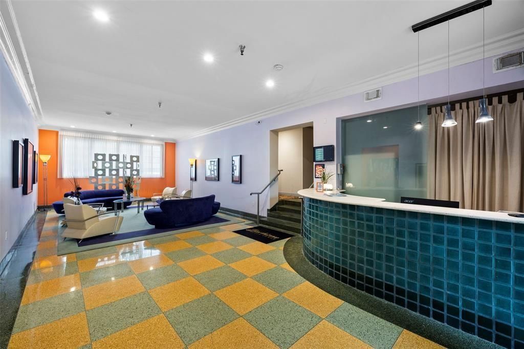 Lobby, Front desk