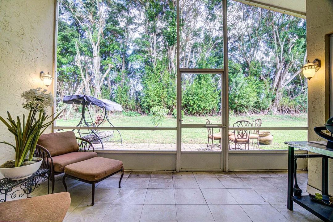 Covered and Screened Florida Room