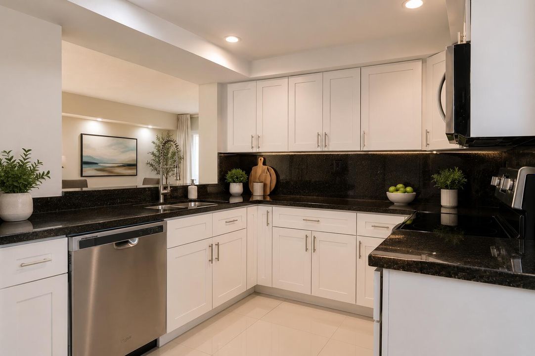 Kitchen Virtually Staged