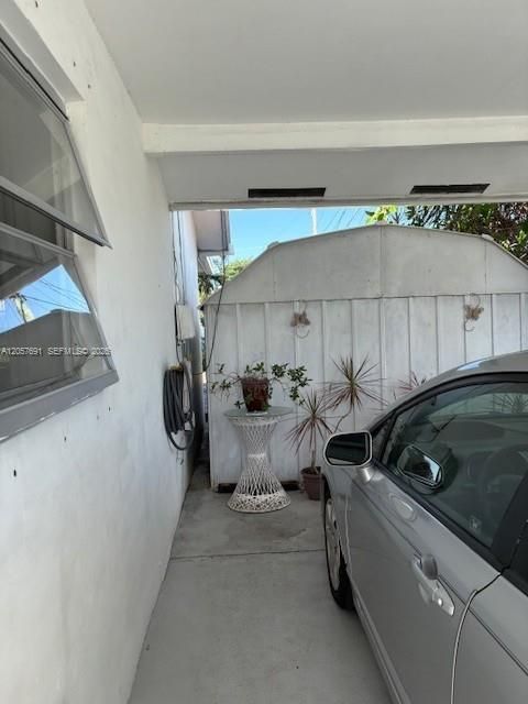 Spacious carport