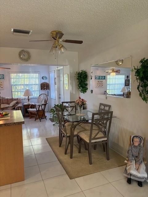 Dining and kitchen area