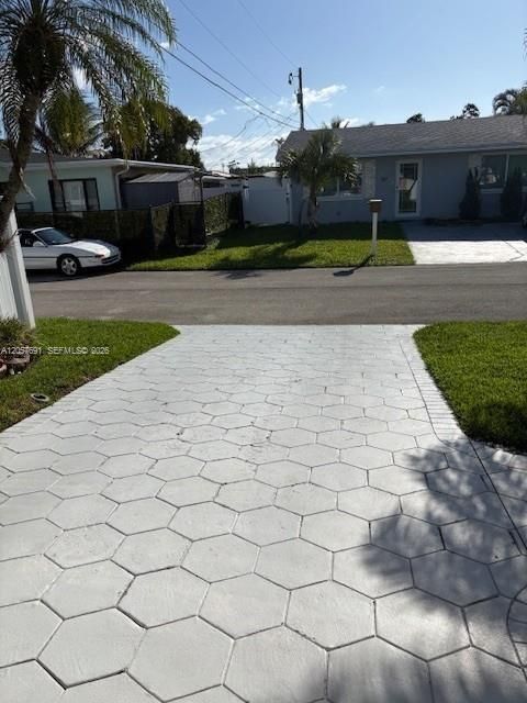 Stlyish Stamped driveway