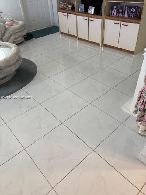 Tile flooring throughout