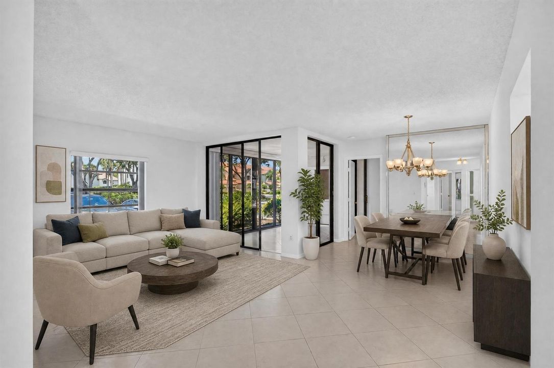 Living & Dining Staged