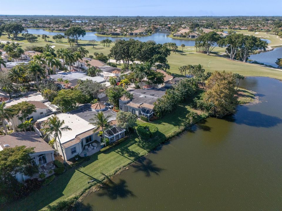 Cardinal Court Aerial with Lake and Golf