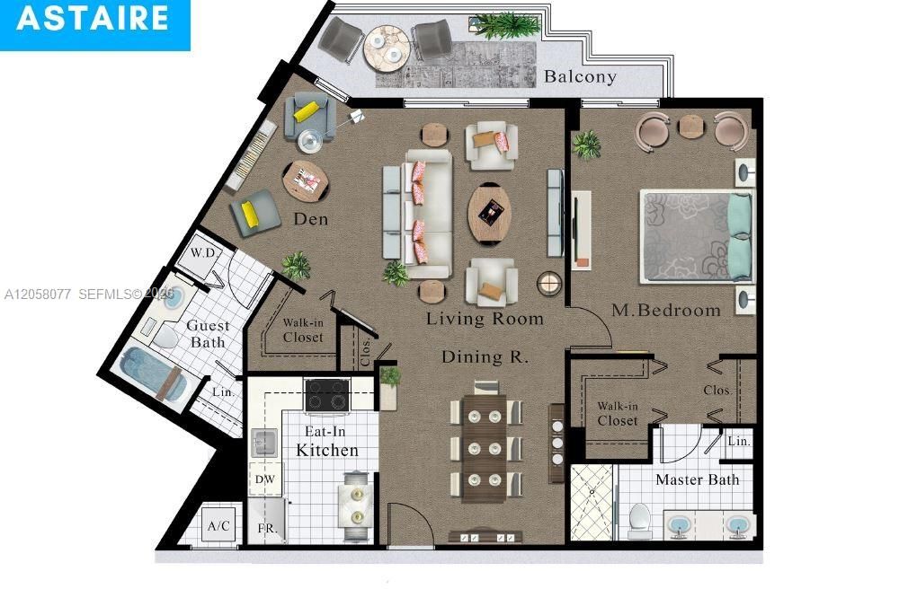 В аренду: $2,395 (1 спален, 2 ванн, 990 Квадратных фут)