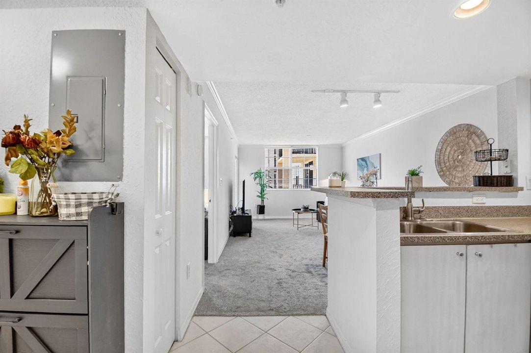 Entrance to unit