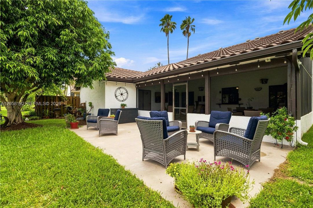 Outside sitting area