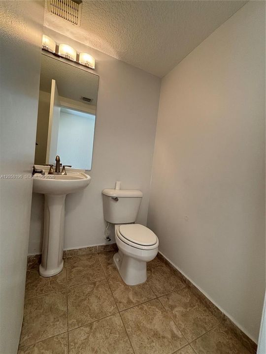 Half bathroom downstairs