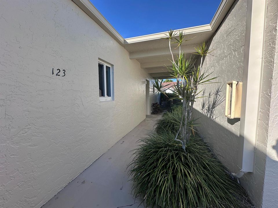 Private Walkway Entrance to unit