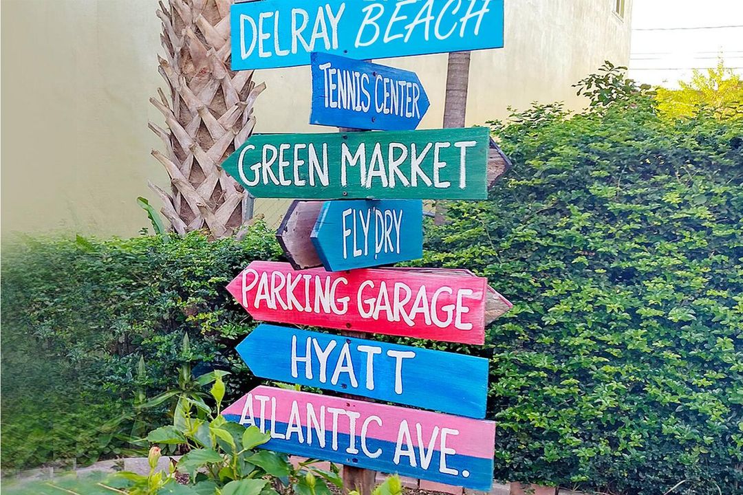 Atlantic Ave Delray Beach Sign