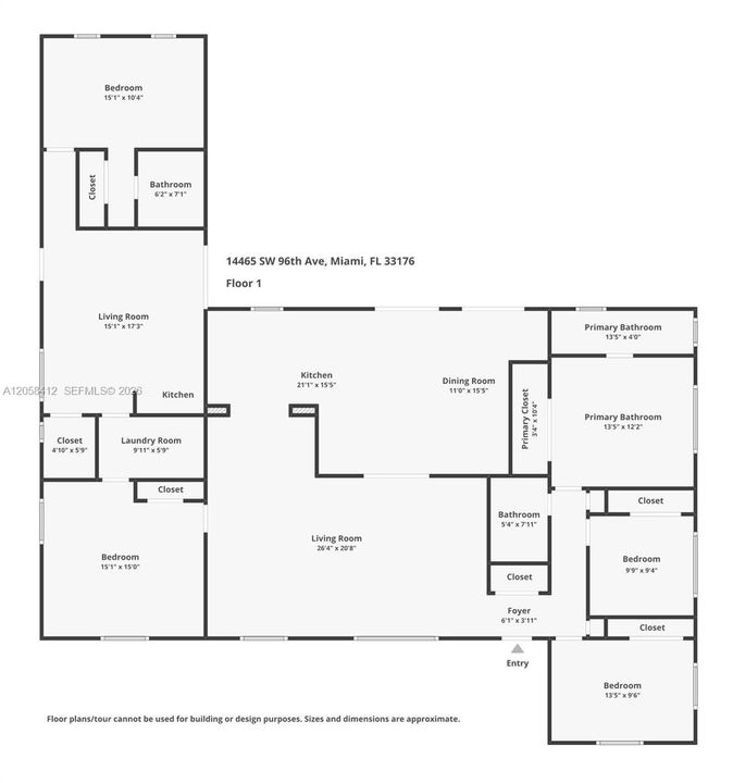 В аренду: $4,950 (5 спален, 3 ванн, 2573 Квадратных фут)