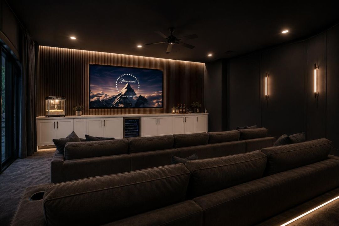 Theater room - virtuallt staged
