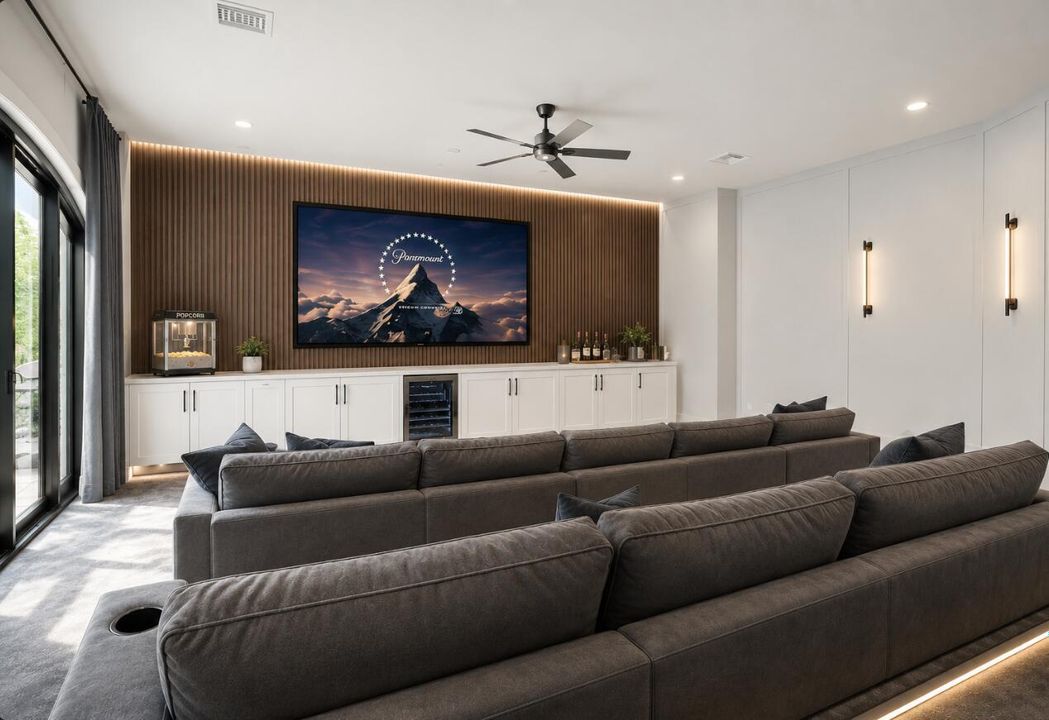Theater room - virtually staged