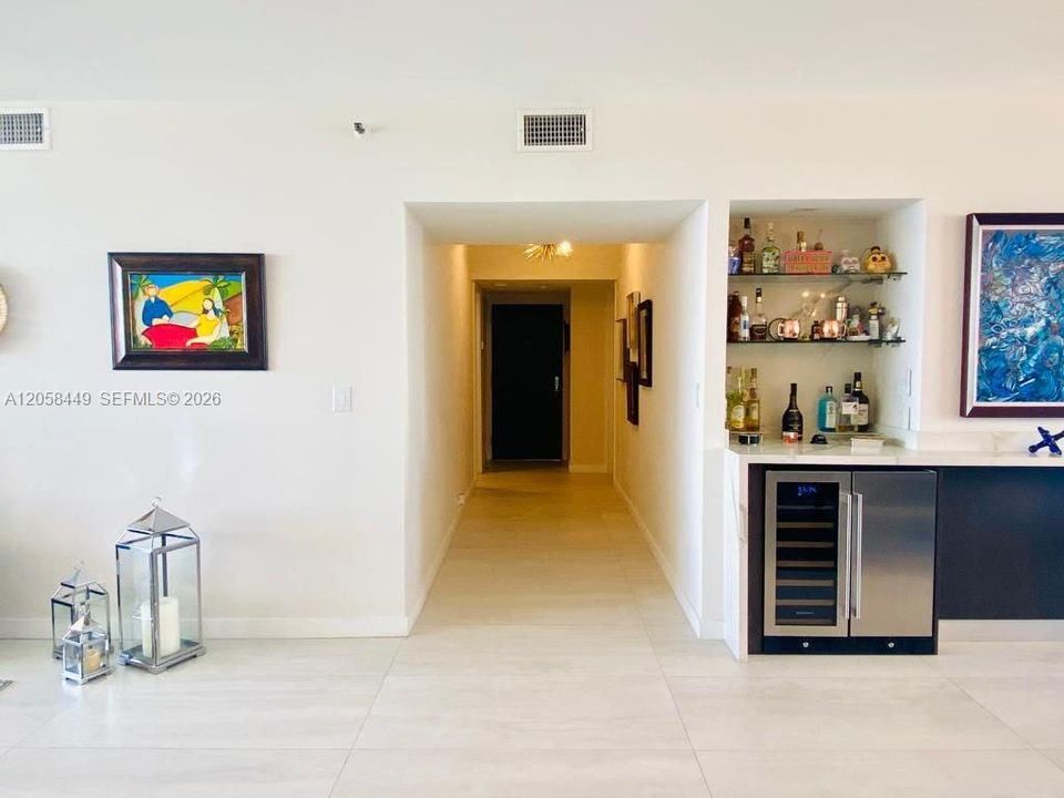 Hallway to Rooms and Exit