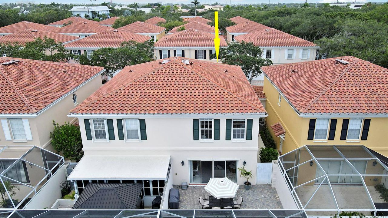 Aerial of Back Patio