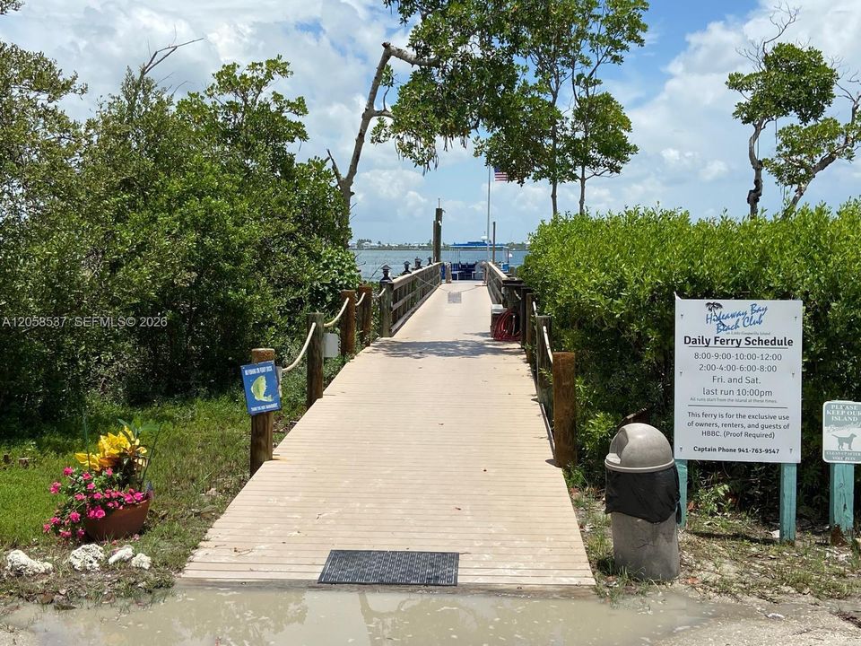 Ferry Dock on the island