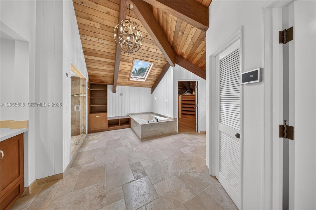 Storage area off one of the closets in master