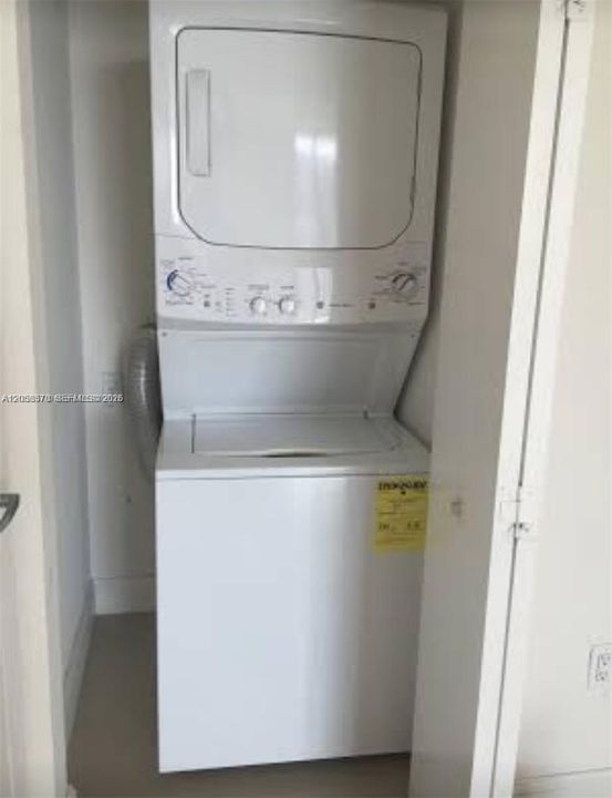 Washer and Dryer inside