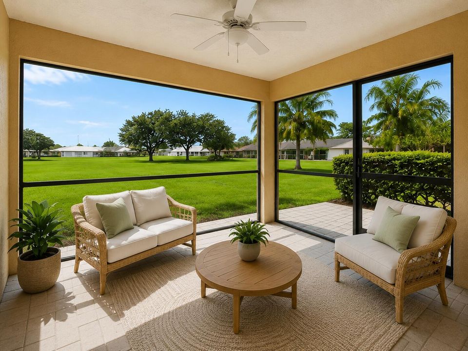 Staged Patio