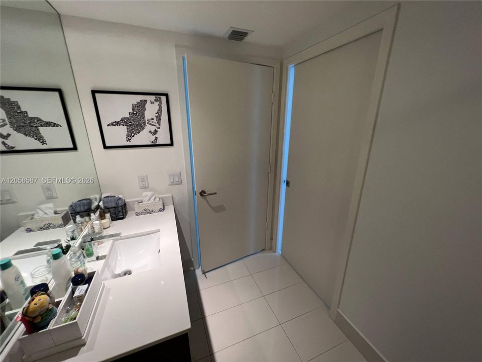 Second Bathroom, opens to corridor and second bedroom