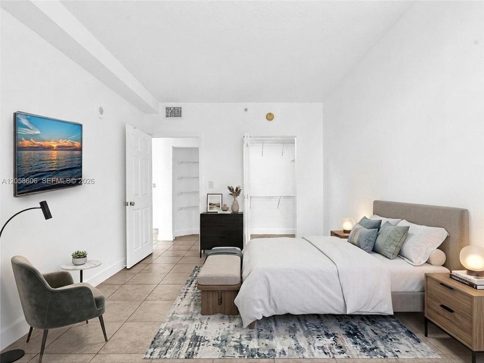 Bedroom - **Virtual StagedDouglas Grand Condo FOR SALE  50 MENORES AVE APT 518 CORAL GABLES, FL 33134 photo**   Douglas Grand Condo For Sale  50 MENORES AVE APT 518 CORAL GABLES, FL 33134