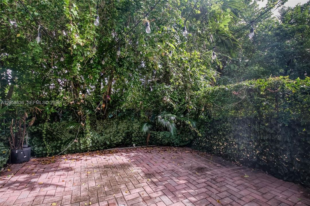 Private rear patio