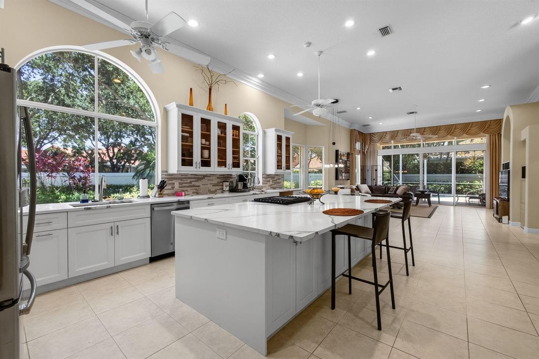 KITCHEN OPEN TO LIVING AREA