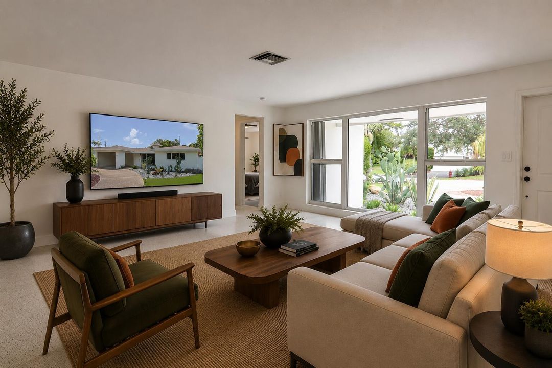 Living Room Virtually Staged