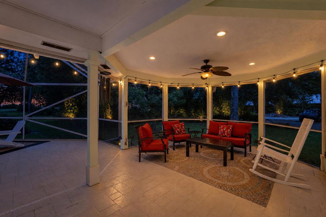 Screened Patio - Twilight