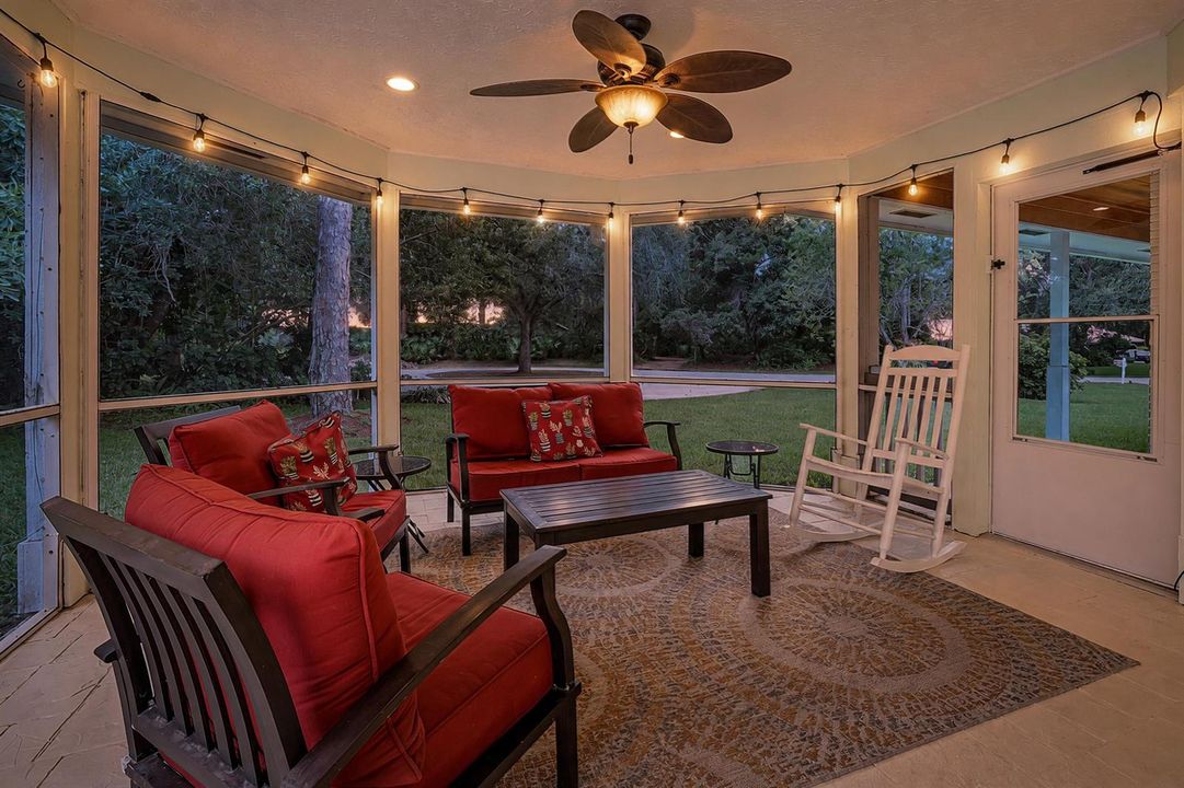 Screened Patio - Twilight