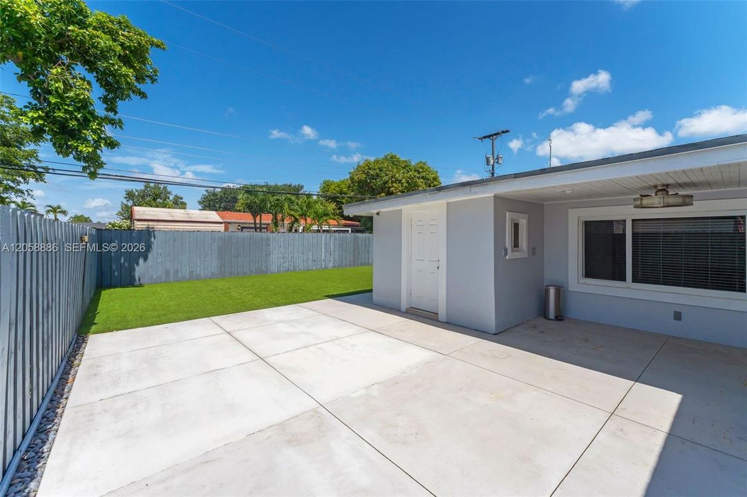 Patio and storage