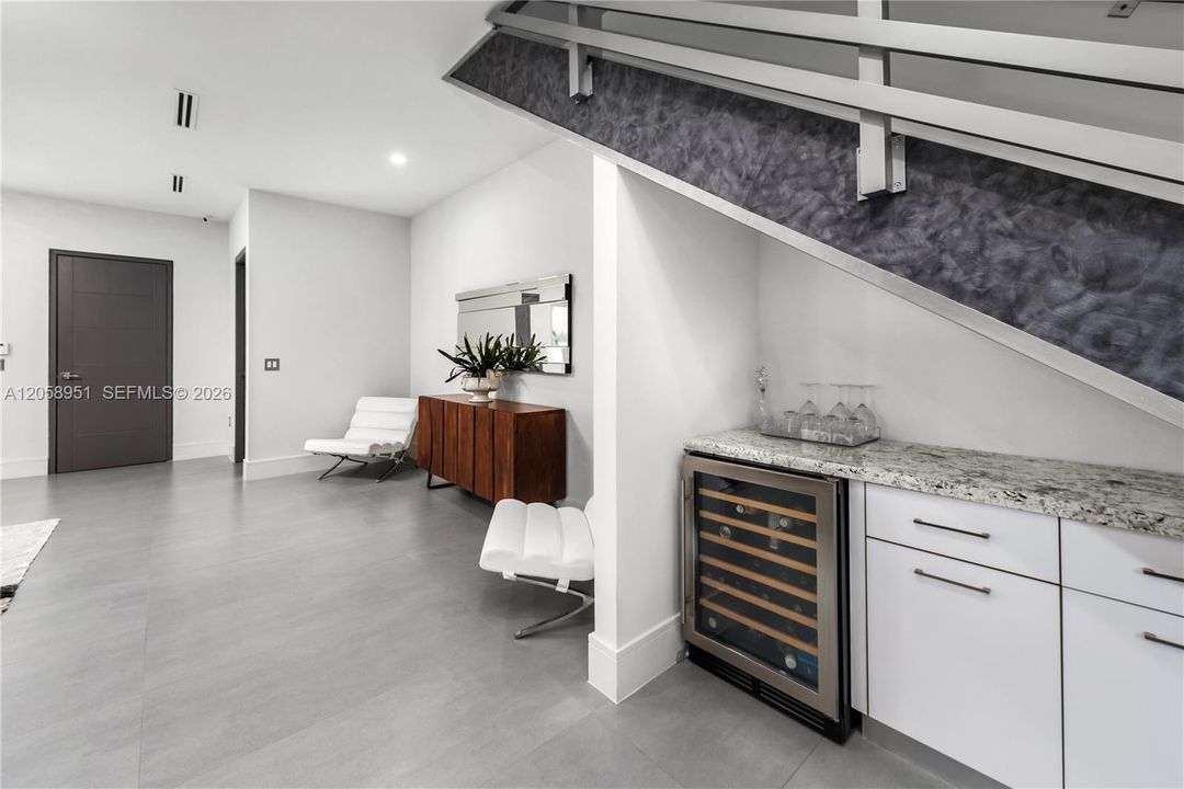 Custom Built-in Wine Bar