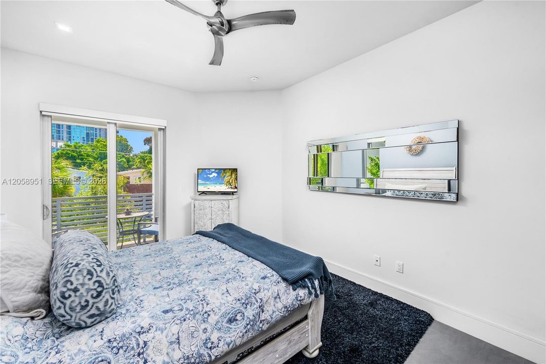 2nd Bedroom with balcony
