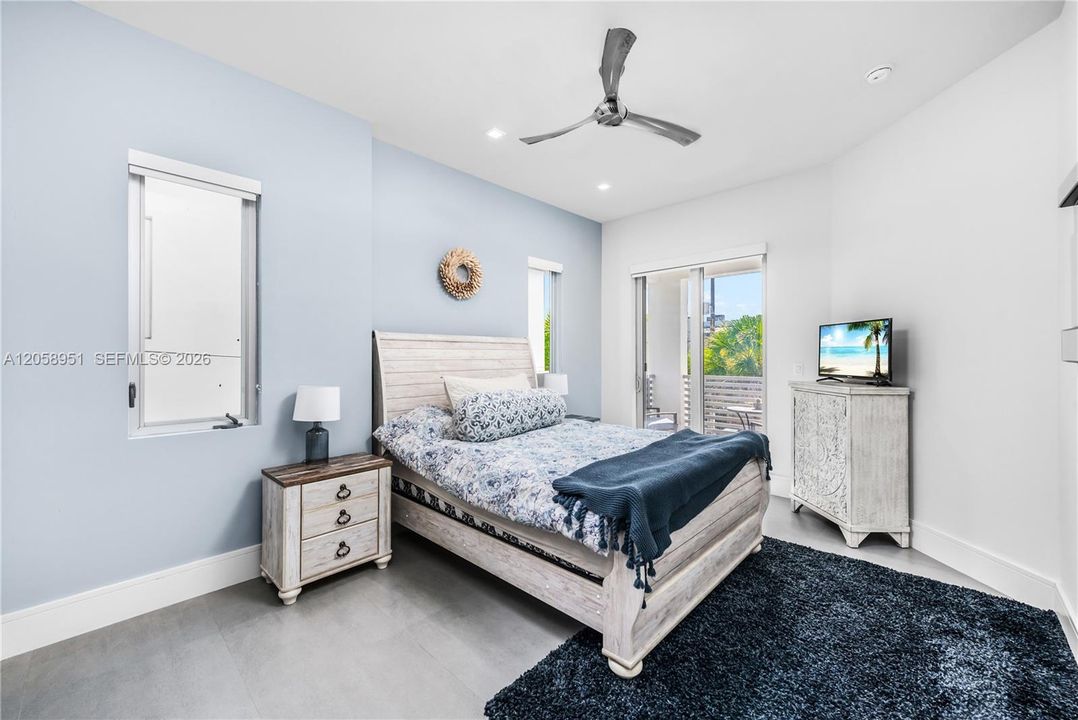 2nd Bedroom with balcony
