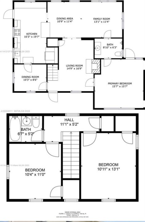 На продажу: $875,000 (3 спален, 2 ванн, 1743 Квадратных фут)