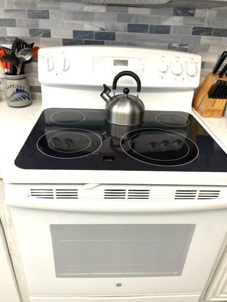 Glass top stove