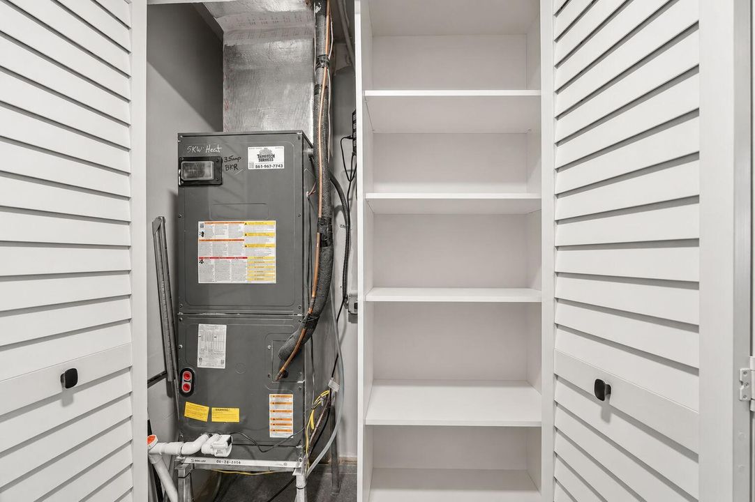 A/C with Storage Closet